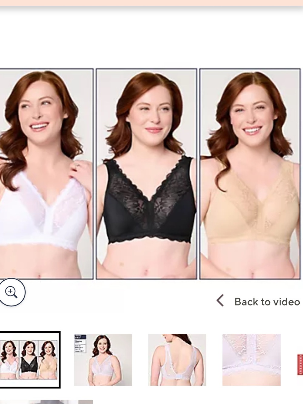 Breezy, soft support lace wire free Online bra set of three new